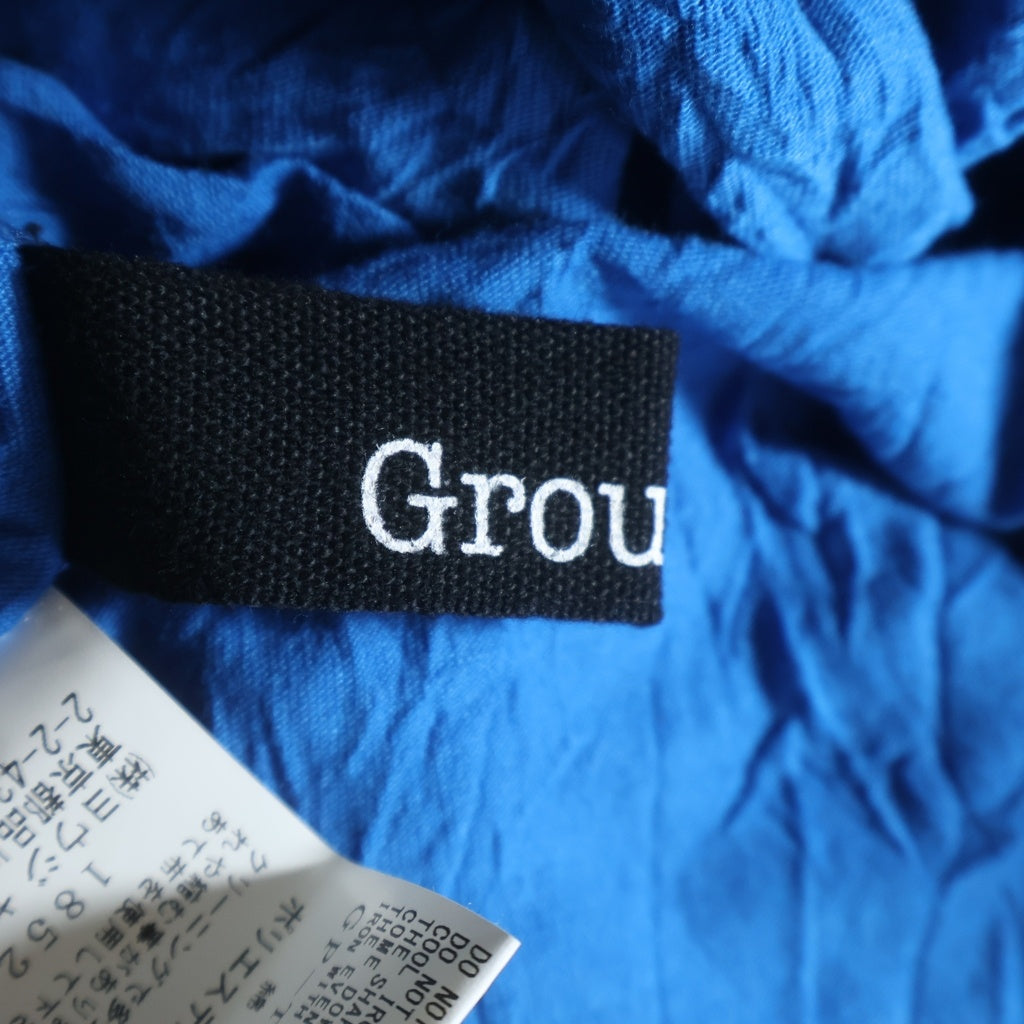 Ground Y(グラウンドワイ) CATCH WASHER RIGHT BUTTON-OPENING BIG TURTLENECK タートルネックニットセーター ブルー GP-T04-042 レディース