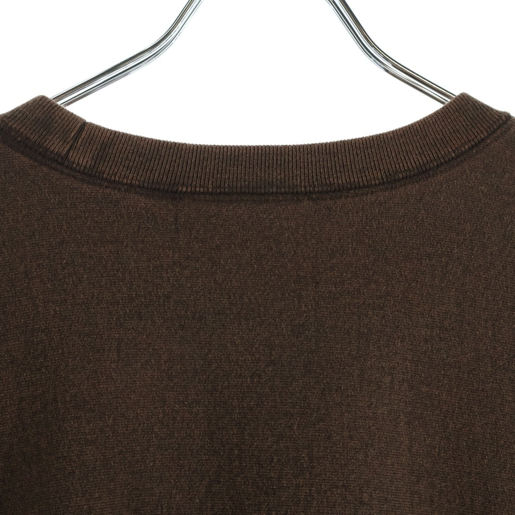 SUPREME(シュプリーム) 25SS Washed Box Logo Crewneck ウォッシュド加工 ボックスロゴ クルーネックスウェットトレーナー ブラウン