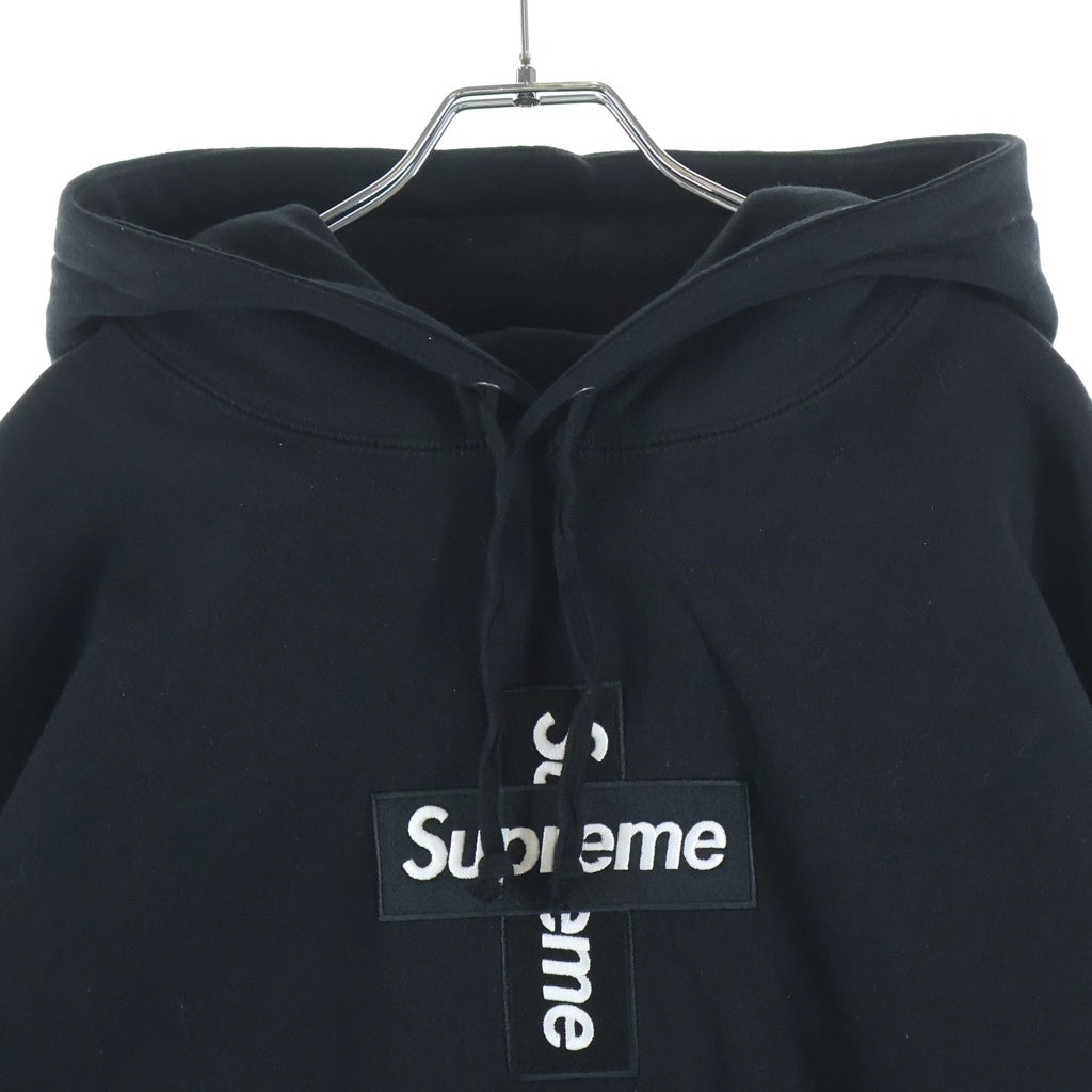 SUPREME(シュプリーム) 20AW Cross Box Logo Hooded Sweatshirt クロスボックスロゴ スウェット プルオーバーパーカー ブラック