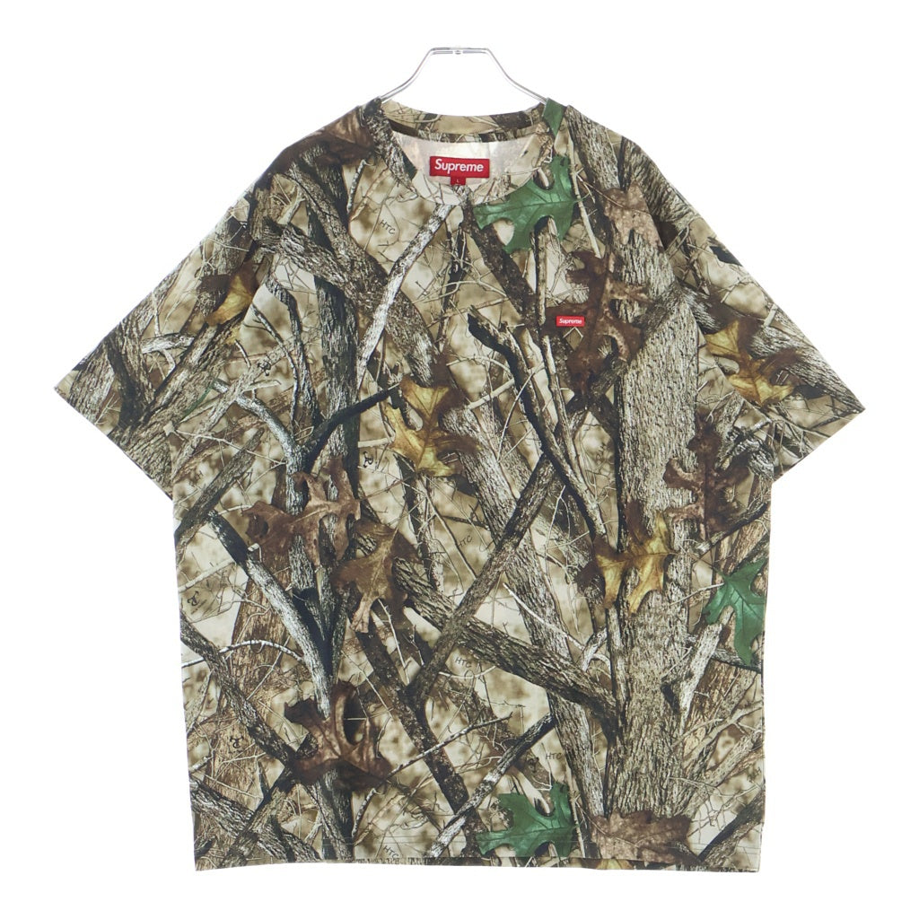 SUPREME(シュプリーム) 24AW Small Box Tee Camo スモールボックスロゴ ツリーカモ クルーネック 半袖Tシャツ カットソー ブラウン