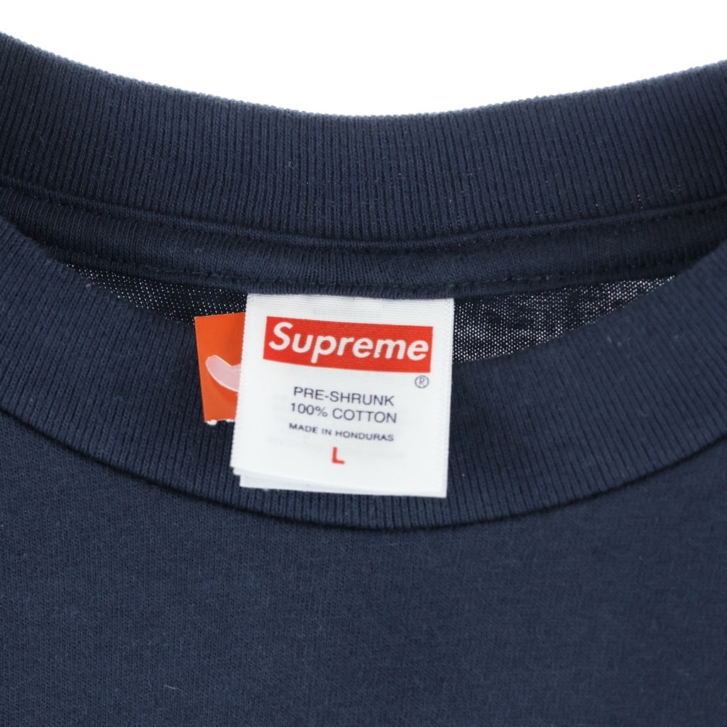 SUPREME(シュプリーム) 26SS Arabic Box Logo Tee アラビック ボックスロゴ クルーネック 半袖Tシャツ カットソー ネイビー