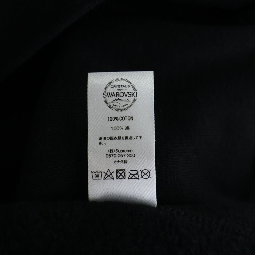 SUPREME(シュプリーム) 21SS Swarovski S Logo Hooded Sweatshirt スワロフスキー Sロゴ フーデッド スウェットプルオーバーパーカー ブラック