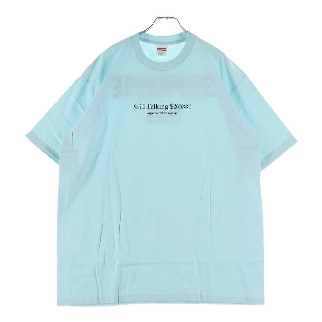SUPREME(シュプリーム) 22SS Still Talking Tee スティル トーキング クルーネック 半袖Tシャツ カットソー ライトブルー