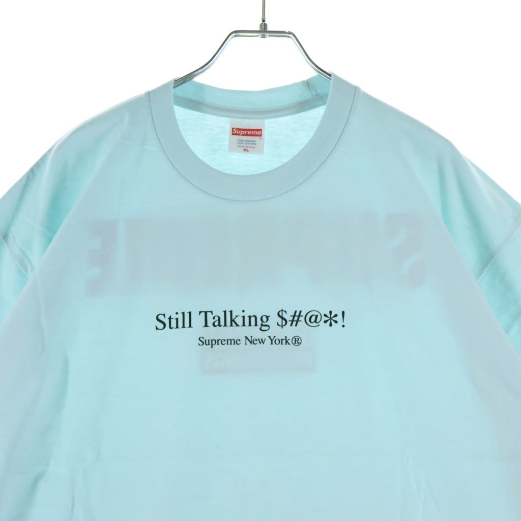SUPREME(シュプリーム) 22SS Still Talking Tee スティル トーキング クルーネック 半袖Tシャツ カットソー ライトブルー