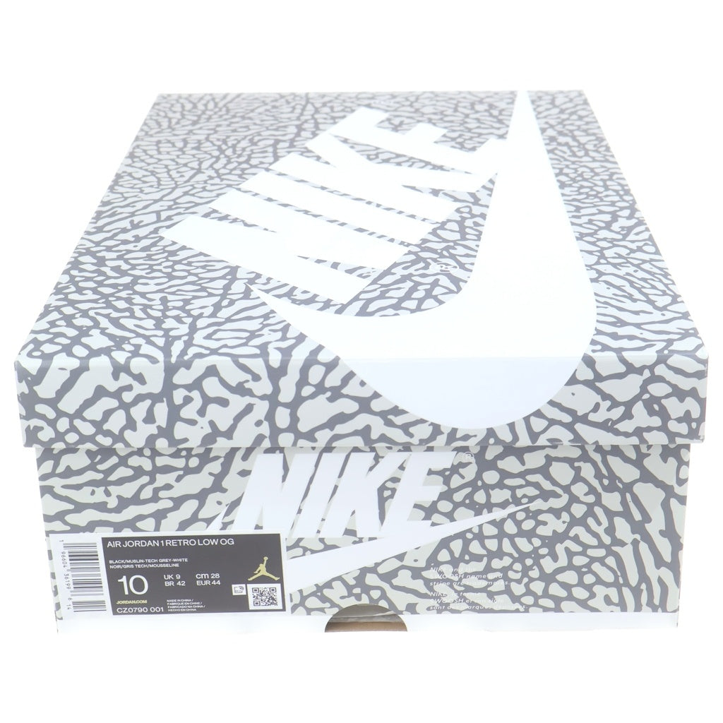 NIKE(ナイキ) AIR JORDAN 1 RETRO LOW OG BLACK CEMENT CZ0790-001 エアジョーダン1 ブラックセメント ローカットスニーカー グレー/ブラック US10/28cm