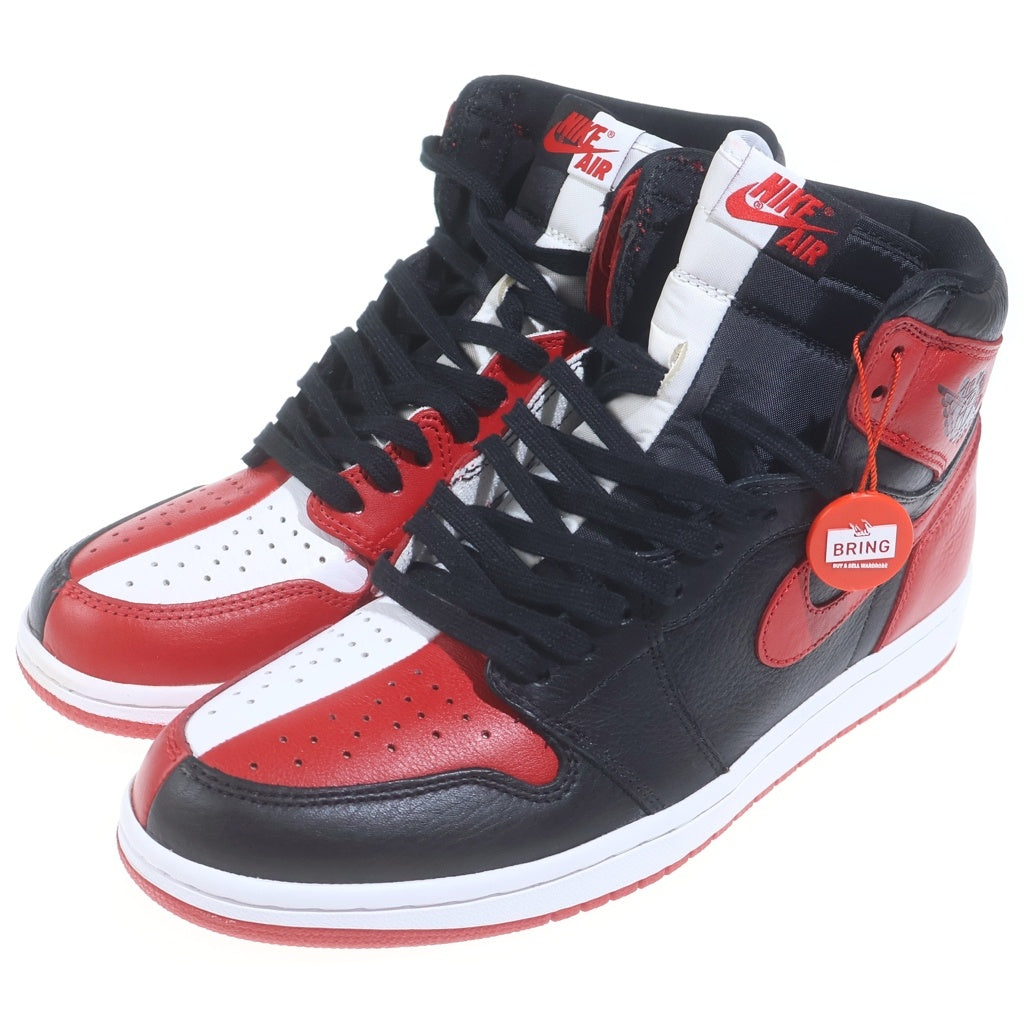 NIKE(ナイキ) AIR JORDAN 1 RETRO HIGH OG NRG HOMAGE TO HOME 861428-061 エアジョーダン1 オマージュトゥホーム ハイカットスニーカー ブラック/レッド/ホワイト US10/28cm