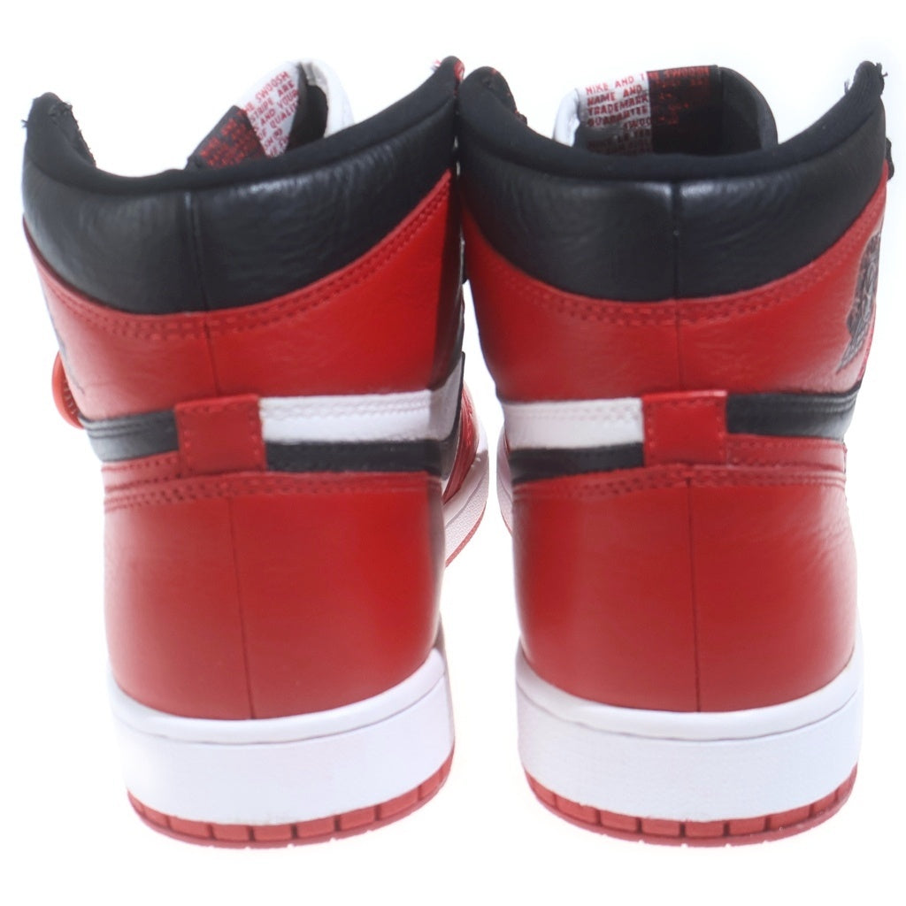 NIKE(ナイキ) AIR JORDAN 1 RETRO HIGH OG NRG HOMAGE TO HOME 861428-061 エアジョーダン1 オマージュトゥホーム ハイカットスニーカー ブラック/レッド/ホワイト US10/28cm