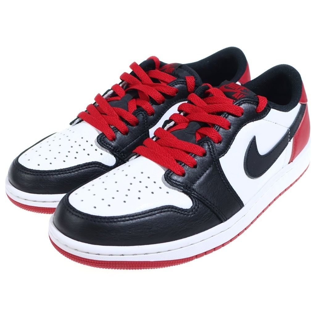 NIKE(ナイキ) AIR JORDAN 1 RETRO LOW OG BLACK TOE CZ0790-106 エアジョーダン1 ブラックトゥ ローカットスニーカー ホワイト/ブラック/レッド US10/28cm