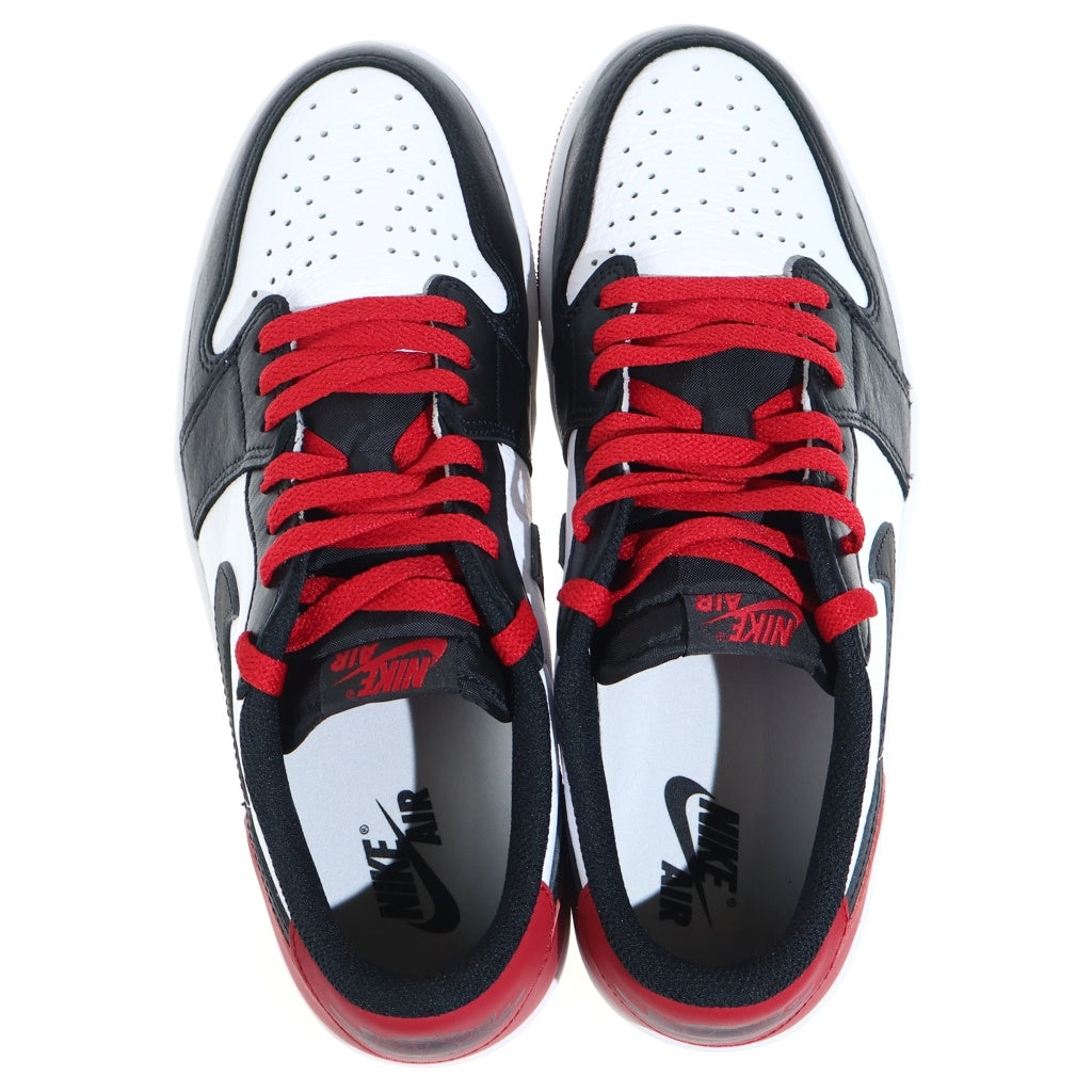 NIKE(ナイキ) AIR JORDAN 1 RETRO LOW OG BLACK TOE CZ0790-106 エアジョーダン1 ブラックトゥ ローカットスニーカー ホワイト/ブラック/レッド US10/28cm