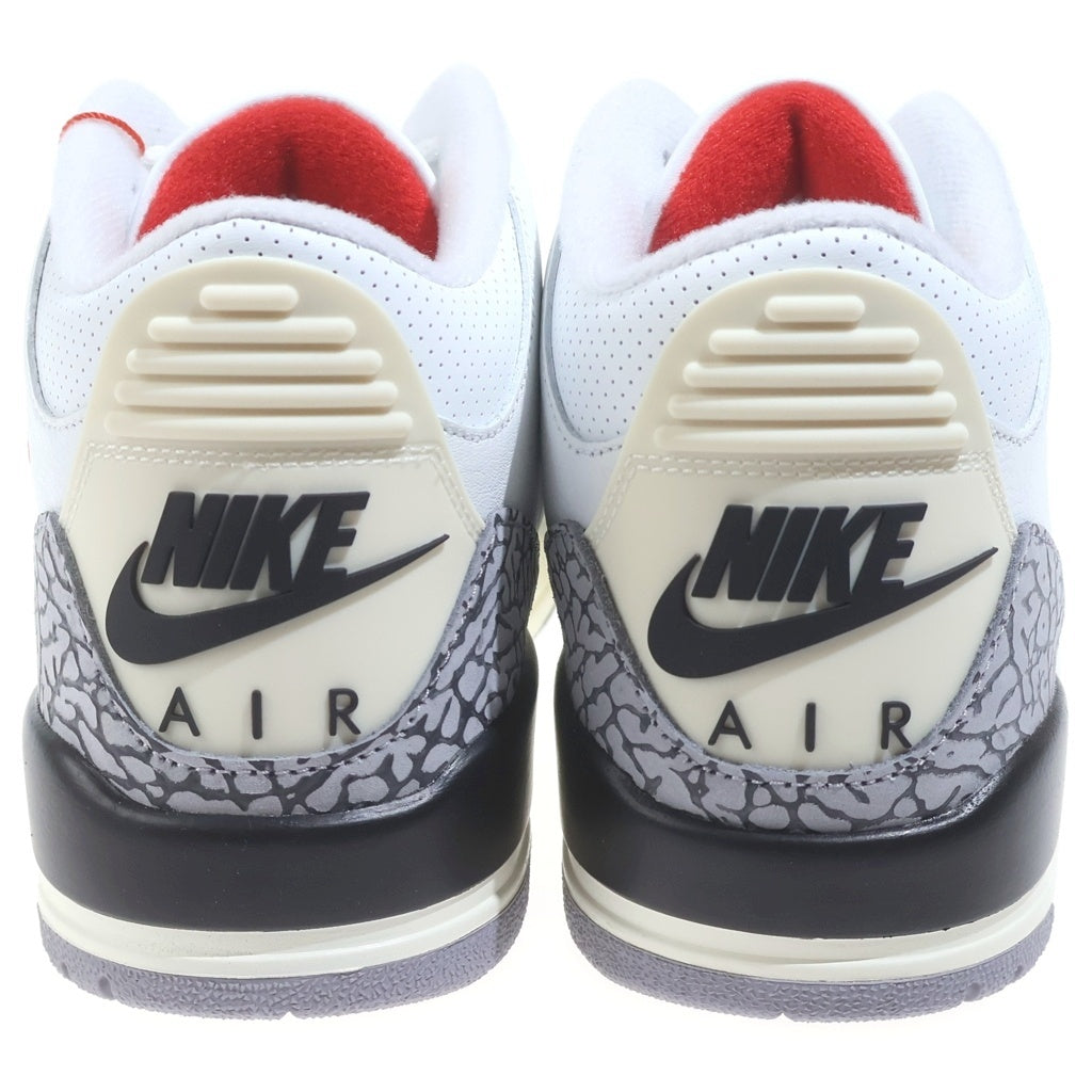 NIKE(ナイキ) AIR JORDAN 3 RETRO WHITE CEMENT REIMAGINED DN3707-100 エアジョーダン3 レトロ ホワイトセメント リイマジンド ハイカットスニーカー ホワイト US10/28cm