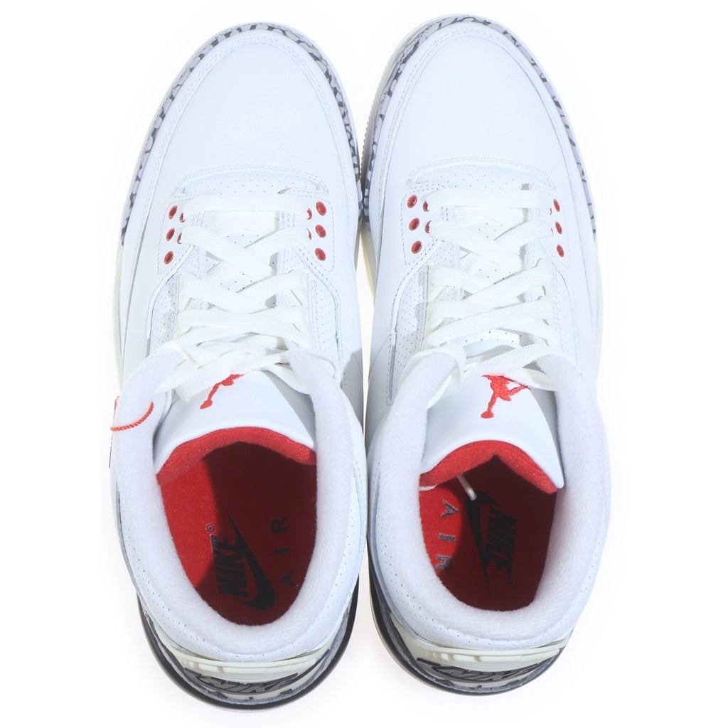 NIKE(ナイキ) AIR JORDAN 3 RETRO WHITE CEMENT REIMAGINED DN3707-100 エアジョーダン3 レトロ ホワイトセメント リイマジンド ハイカットスニーカー ホワイト US10/28cm