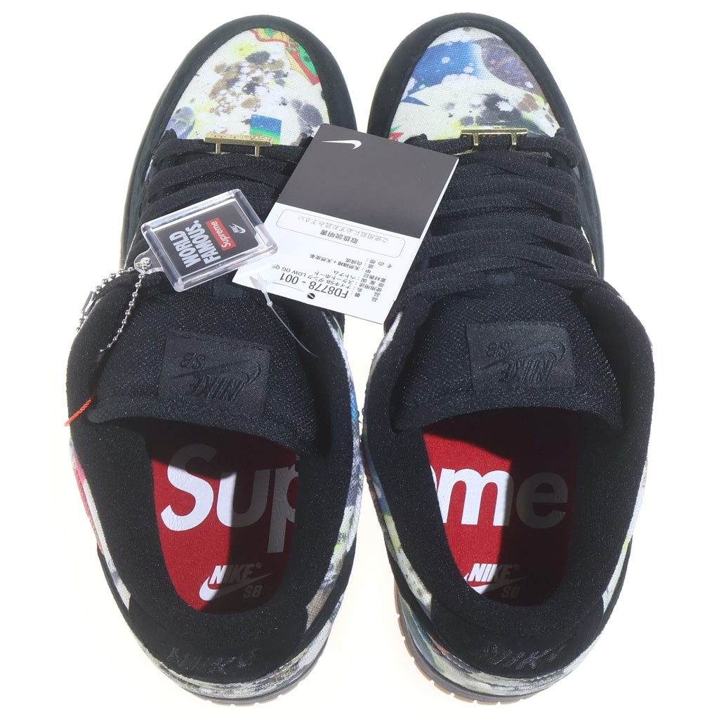 NIKE SB(ナイキエスビー) ×SUPREME RAMMELLZEE DUNK LOW FD8778-001 シュプリーム ラメルジー ダンク ローカットスニーカー ブラック/マルチ US10/28cm
