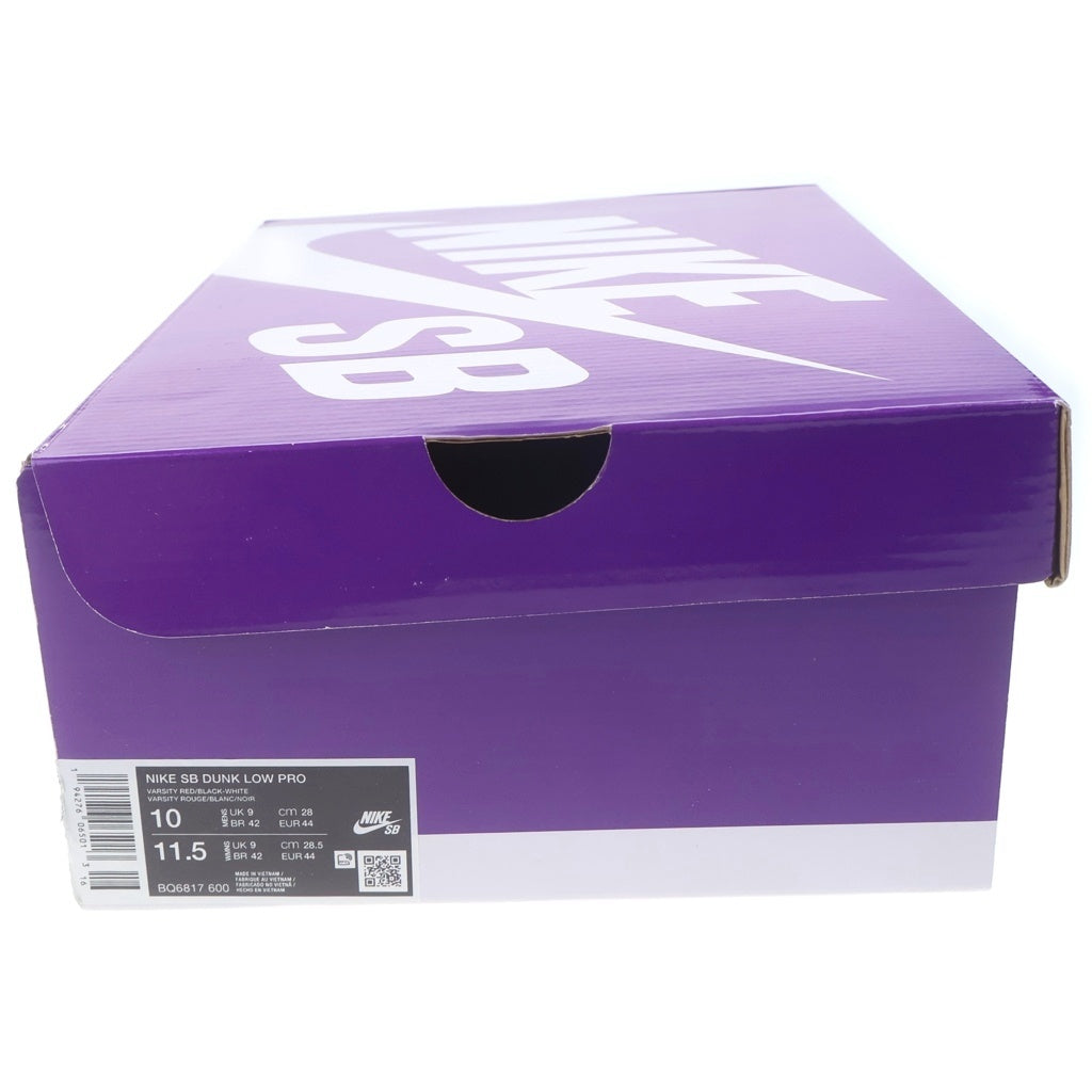 NIKE SB(ナイキエスビー) DUNK LOW PRO J-PACK CHICAGO BQ6817-600 ダンク ジェーパック シカゴ ローカットスニーカー レッド/ホワイト/ブラック US10/28cm