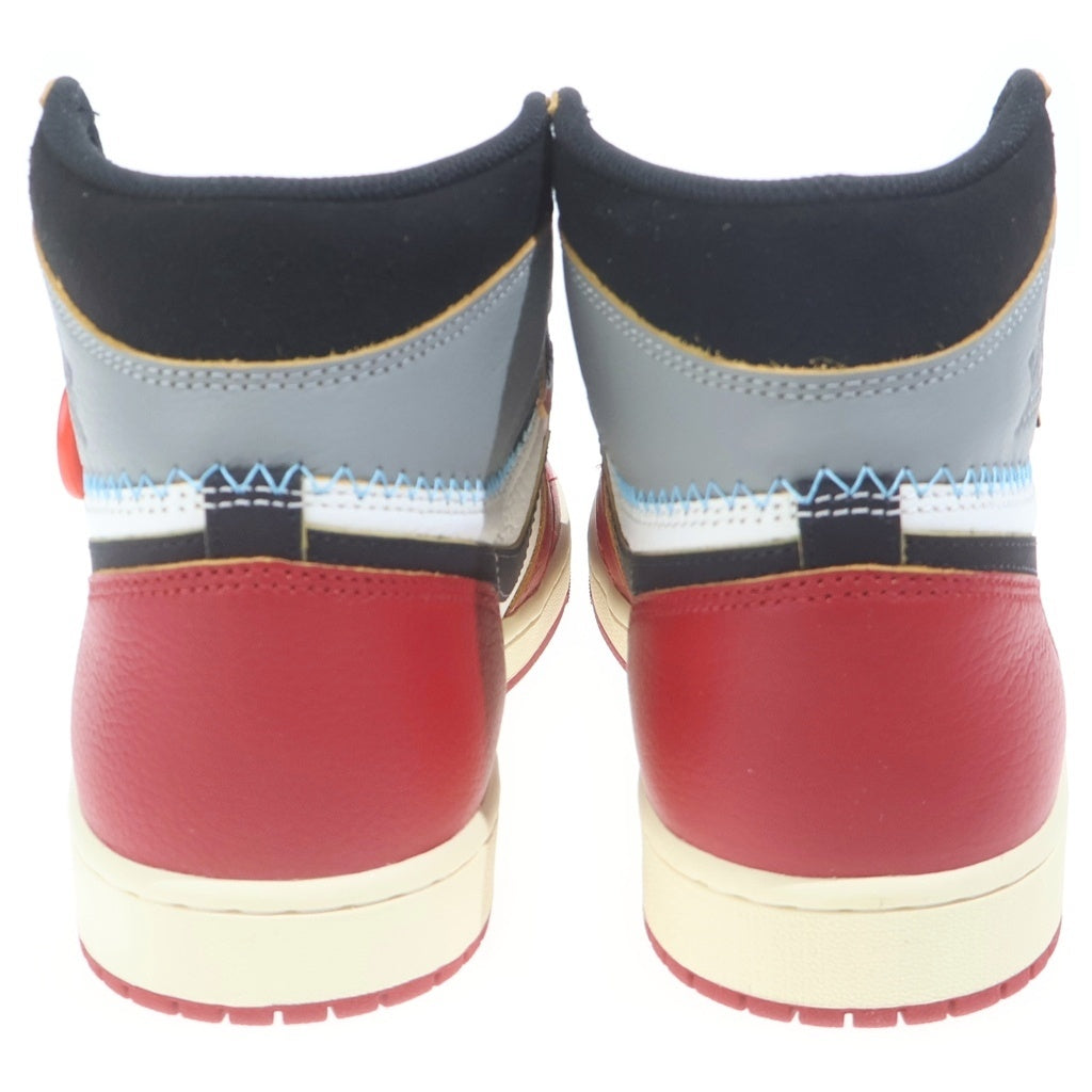 NIKE(ナイキ) ×UNION AIR JORDAN 1 RETRO HIGH OG CHICAGO HV8563-600 ユニオン エアジョーダン1 シカゴ ハイカットスニーカー レッド/ホワイト US10/28cm
