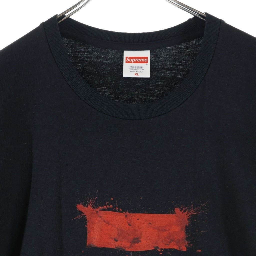 SUPREME(シュプリーム) 22SS Ralph Steadman Box Logo Tee ラルフステッドマン ボックスロゴ クルーネック 半袖Tシャツ カットソー ブラック
