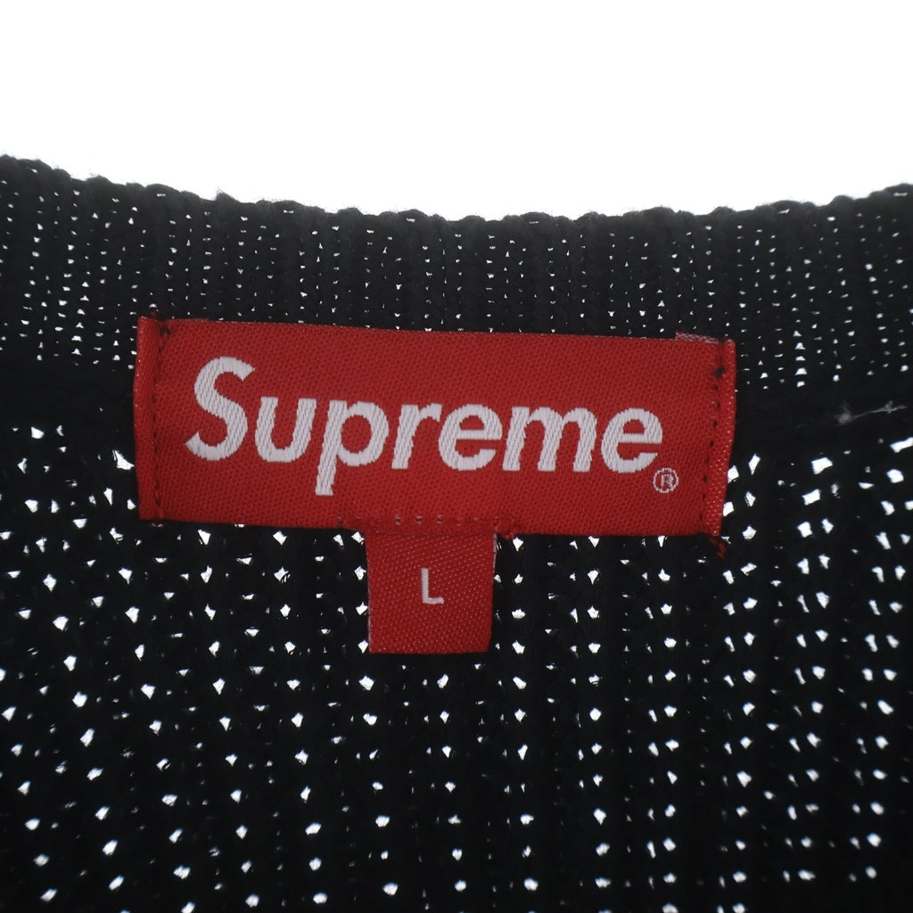 SUPREME(シュプリーム) 21AW Small Box Logo Ribbed Sweater スモールボックスロゴ コットン ニット セーター ブラック