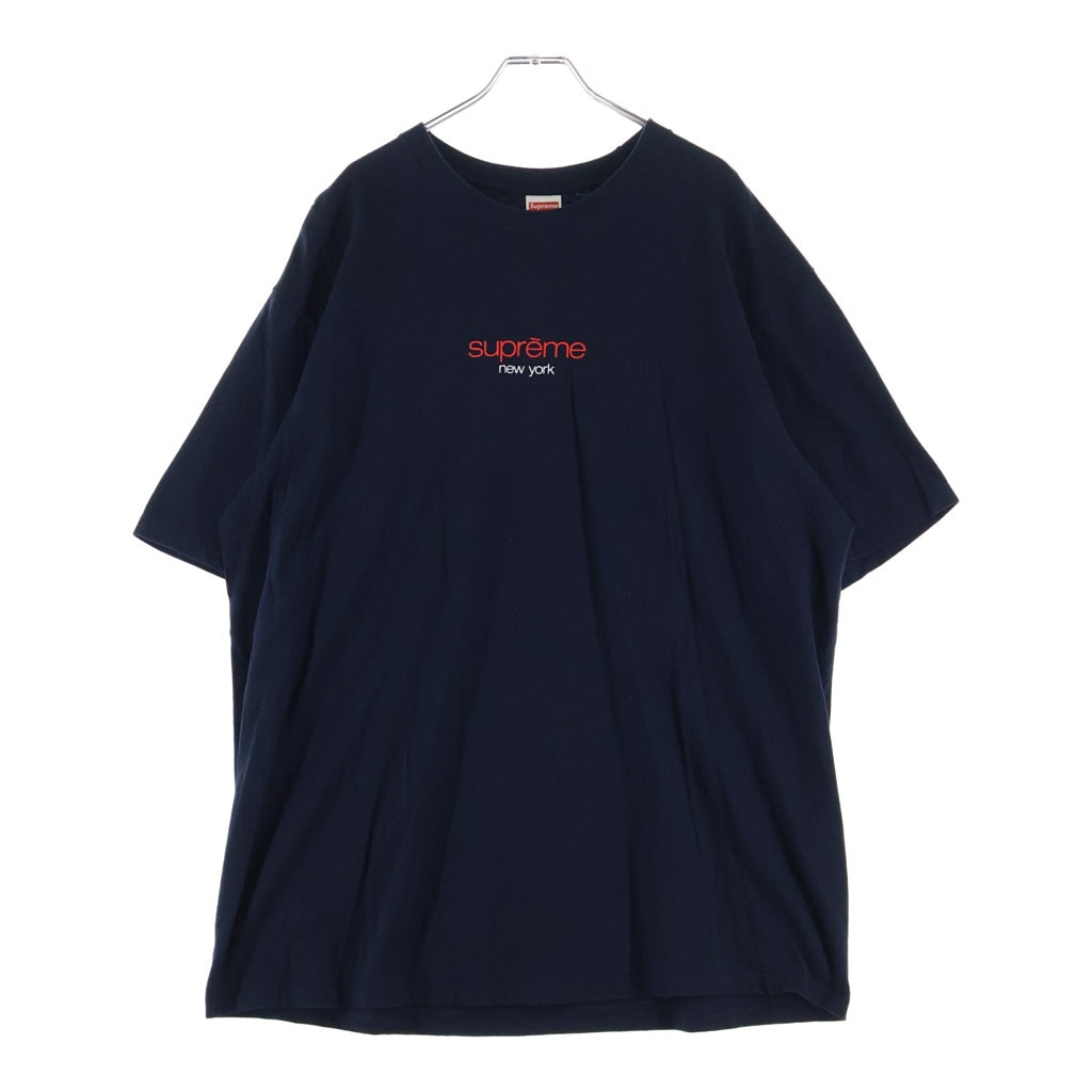 SUPREME(シュプリーム) 22SS Classic Logo Tee クラシックロゴ クルーネック 半袖Tシャツ カットソー ネイビー