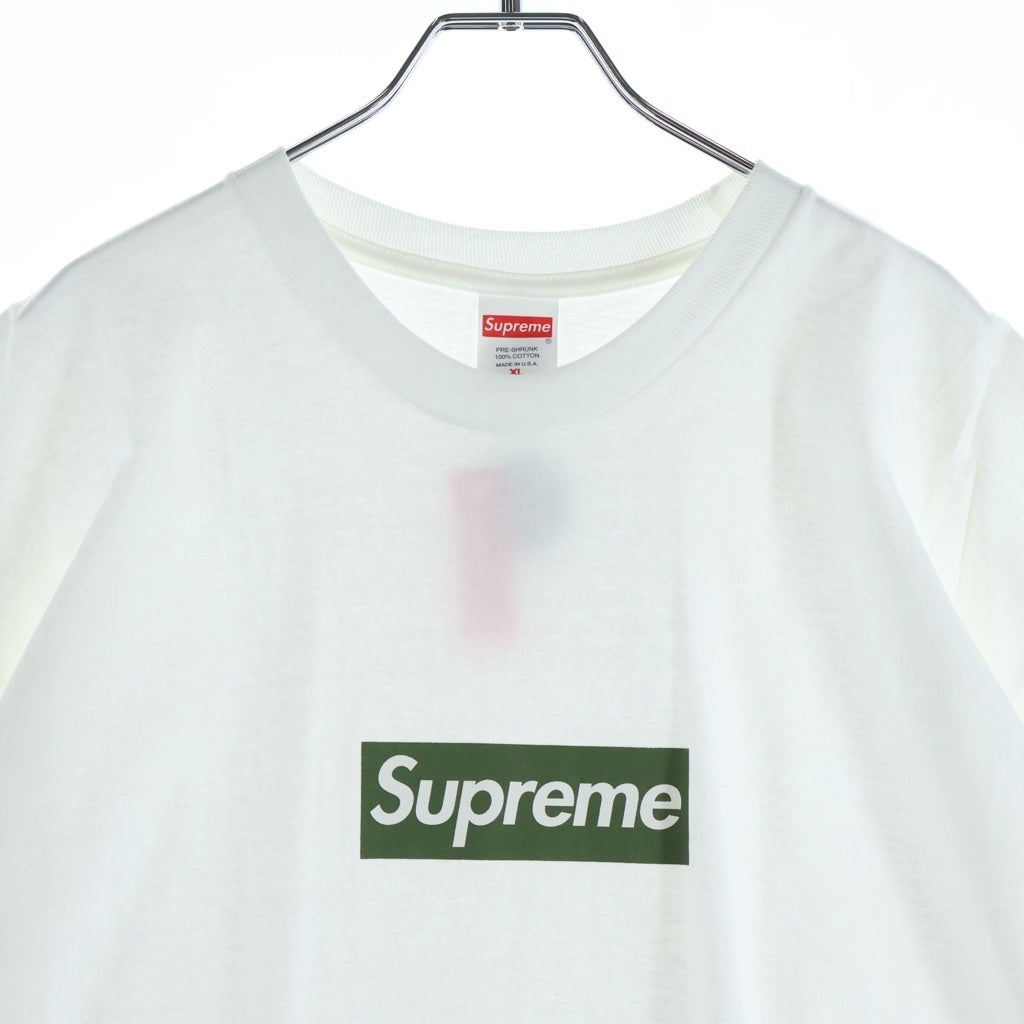 SUPREME(シュプリーム) 21AW Berlin Box Logo Tee ベルリン ボックスロゴ クルーネック 半袖Tシャツ カットソー ホワイト