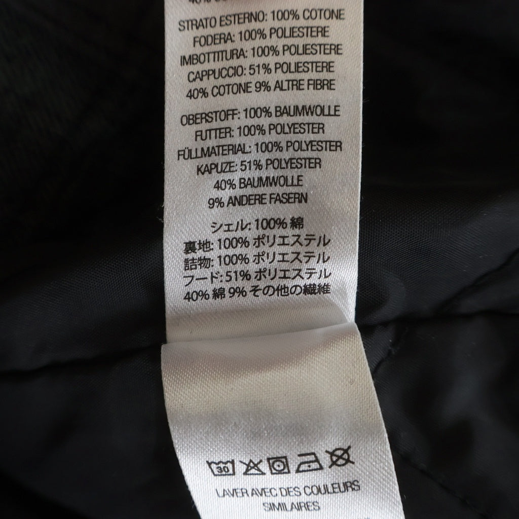 SUPREME(シュプリーム) 21AW Hooded Flannel Zip Up Shirt フーデッドロゴ刺繍 フランネル ジップアップ チェック 長袖シャツ グリーン/ブラック