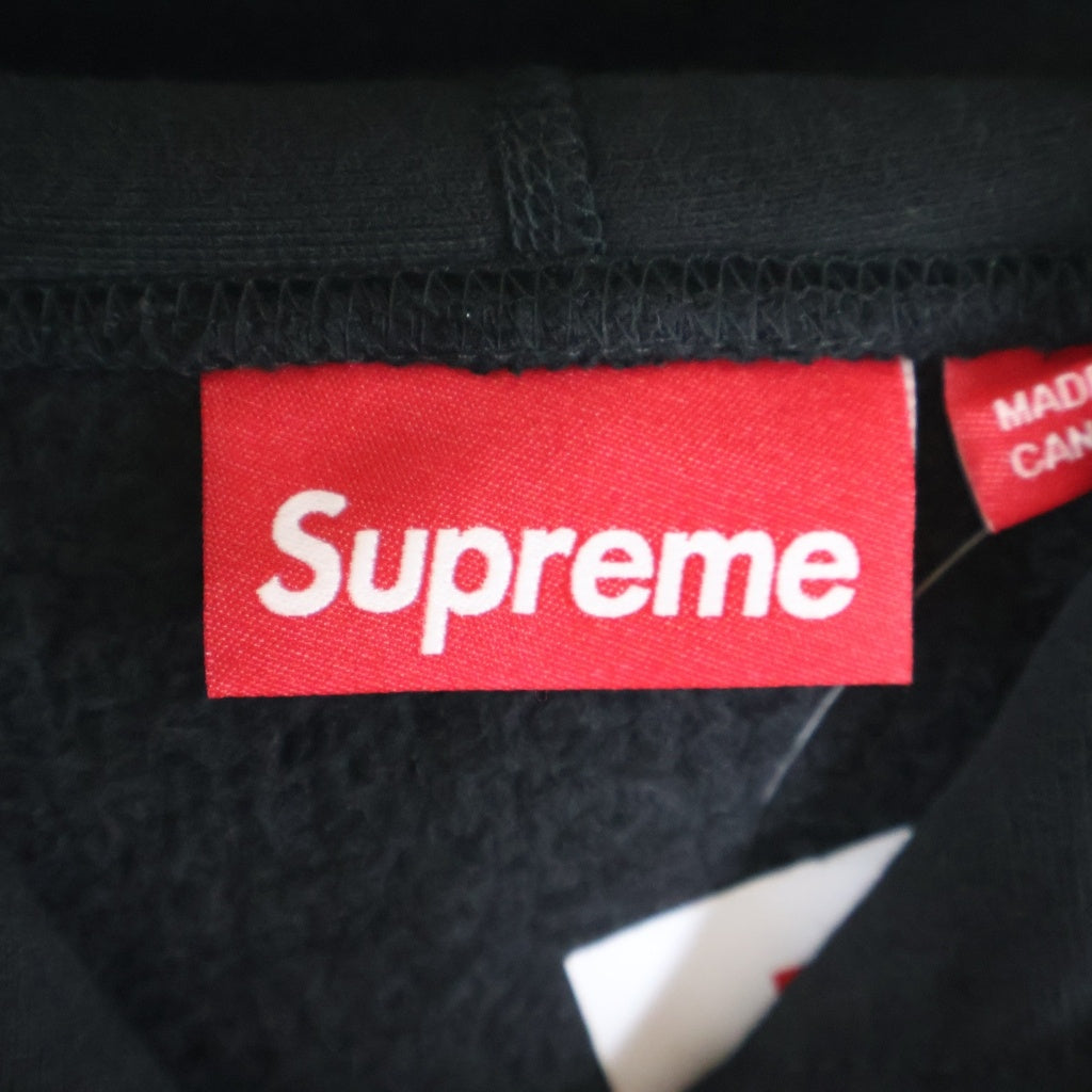 SUPREME(シュプリーム) 25AW Swarovski Motion Logo Hooded Sweatshirt スワロフスキー モーションロゴ プルオーバースウェットパーカー フーディー ブラック