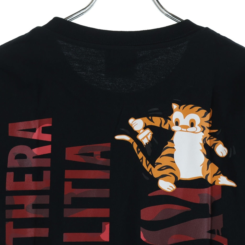 BAPE BY A BATHING APE(ベイプ ア ベイシング エイプ) Color Camo Tiger Tee カラーカモ タイガー プリント クルーネック 半袖Tシャツ カットソー ブラック