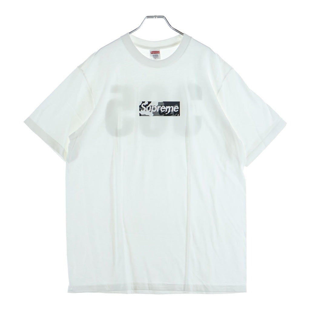 SUPREME(シュプリーム) 23AW Box Logo Tee カモフラ ボックスロゴ クルーネック 半袖Tシャツ カットソー ホワイト