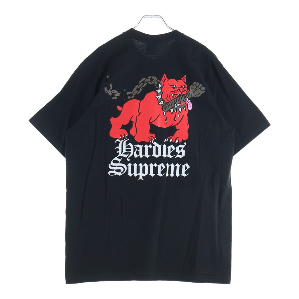 SUPREME(シュプリーム) 23SS Hardies Dog Tee ハーディーズ ドッグ プリント クルーネック 半袖Tシャツ カットソー ブラック