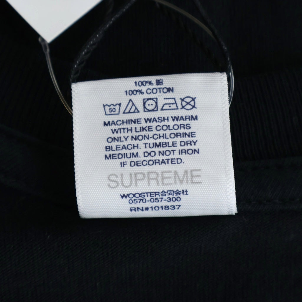 SUPREME(シュプリーム) 22SS ×BURBERRY Box Logo Tee バーバリー ボックスロゴ クルーネック 半袖Tシャツ カットソー ブラック