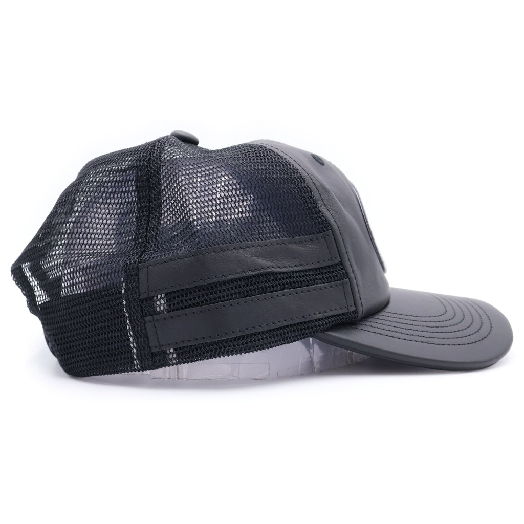 SUPREME(シュプリーム) 25AW ×Vanson Leathers Mesh Back 6-Panel Cap バンソン レザー メッシュ ベースボールキャップ 帽子 ブラック