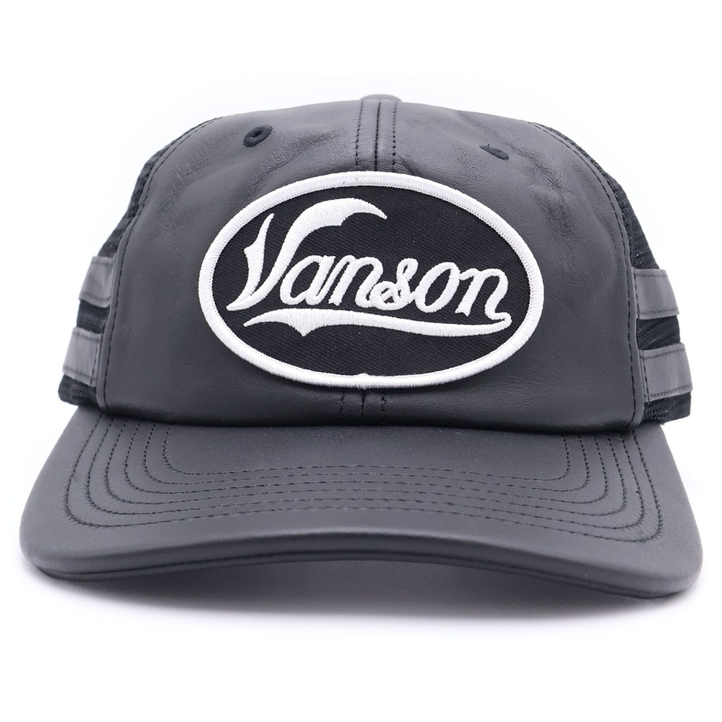 SUPREME(シュプリーム) 25AW ×Vanson Leathers Mesh Back 6-Panel Cap バンソン レザー メッシュ ベースボールキャップ 帽子 ブラック