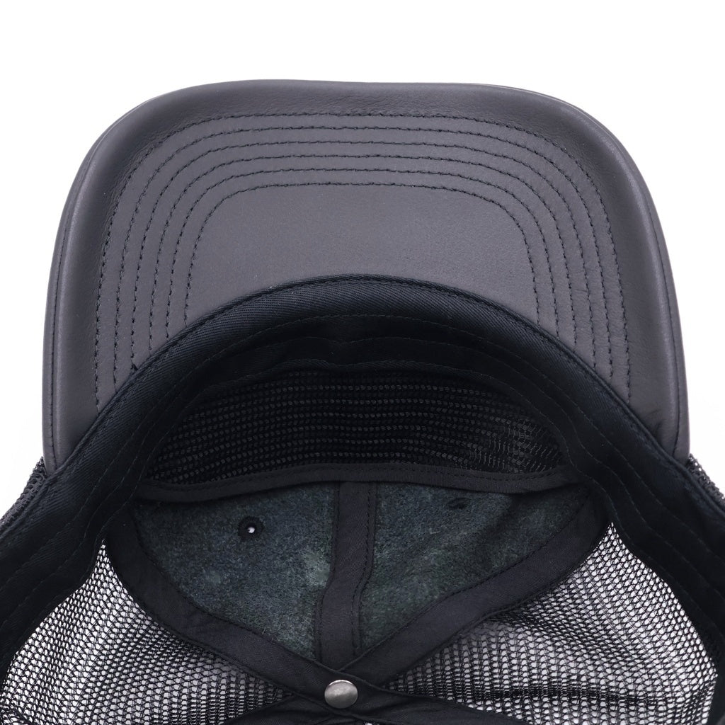 SUPREME(シュプリーム) 25AW ×Vanson Leathers Mesh Back 6-Panel Cap バンソン レザー メッシュ ベースボールキャップ 帽子 ブラック