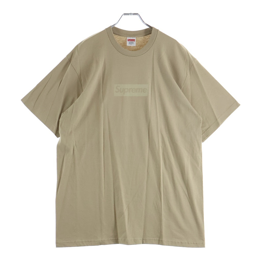 SUPREME(シュプリーム) 23SS Tonal Box Logo Tee トーナル ボックスロゴ クルーネック 半袖Tシャツ カットソー ベージュ