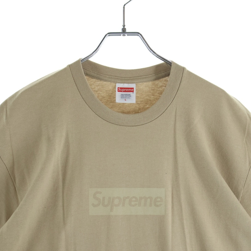 SUPREME(シュプリーム) 23SS Tonal Box Logo Tee トーナル ボックスロゴ クルーネック 半袖Tシャツ カットソー ベージュ