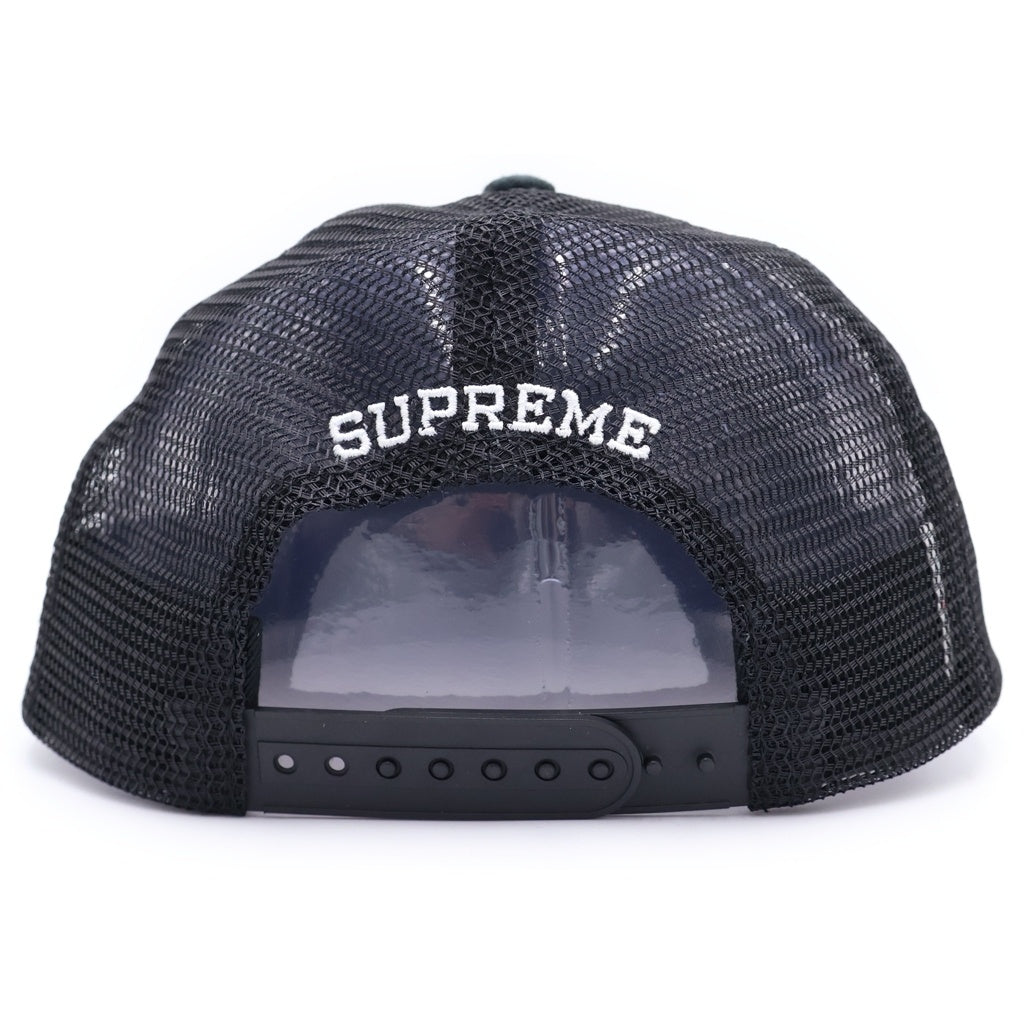 SUPREME(シュプリーム) 24SS Terry Mesh Back 5-Panel テリー ロゴパッチ メッシュ キャップ 帽子 ブラック