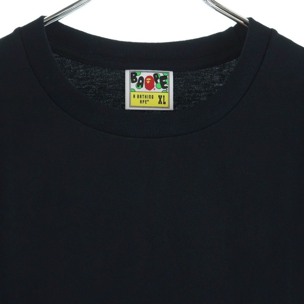 BAPE BY A BATHING APE(ベイプ ア ベイシング エイプ) Color Camo Side Shark Tee カラーカモ サイドシャーク プリント クルーネック 半袖Tシャツ カットソー ブラック