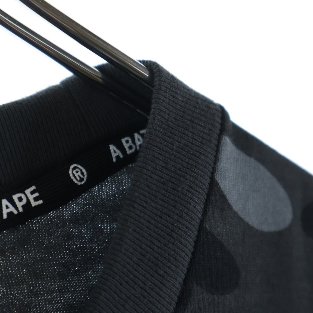 A BATHING APE(アベイシングエイプ) Colour Camo Shark Tee カラーカモ シャーク プリント クルーネック 半袖Tシャツ カットソー ブラック/グレー 001CSF301014X