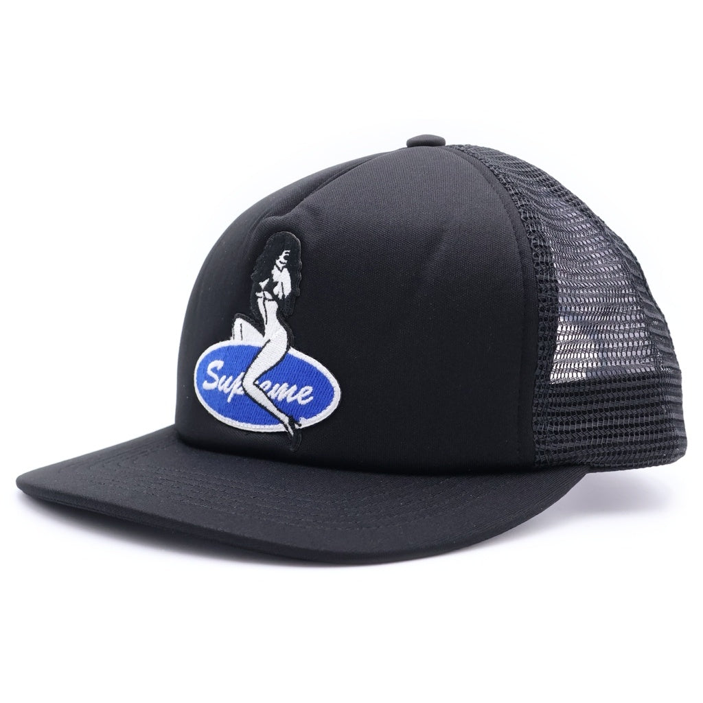 SUPREME(シュプリーム) 23AW Pin Up Mesh Back 5-Panel Cap ピンナップ ガール メッシュ キャップ 帽子 ブラック