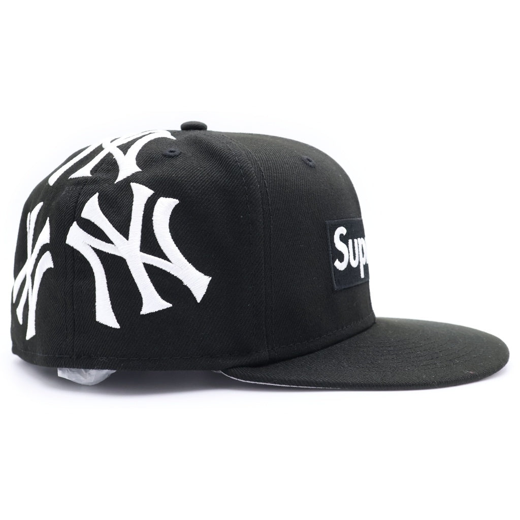 SUPREME(シュプリーム) 21AW ×NEW ERA New York Yankees MLB ニューエラ ニューヨークヤンキース ボックスロゴ ベースボールキャップ 帽子 ブラック