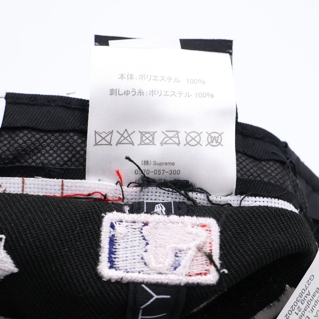 SUPREME(シュプリーム) 21AW ×NEW ERA New York Yankees MLB ニューエラ ニューヨークヤンキース ボックスロゴ ベースボールキャップ 帽子 ブラック