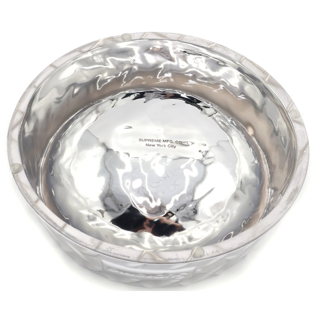 SUPREME(シュプリーム) 23SS Diamond Plate Dog Bowl ダイヤモンド プレート ドッグボウル シルバー ■
