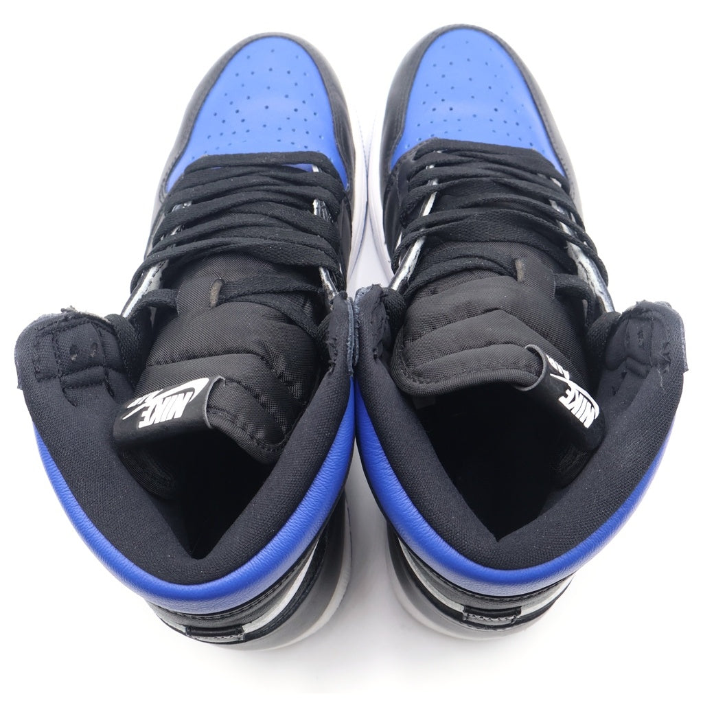 NIKE(ナイキ) AIR JORDAN1 RETRO HIGH OG ROYAL TOE 555088-041 エア ジョーダン1 レトロ ロイヤル トゥ ハイカットスニーカー ホワイト/ブルー US10/28cm