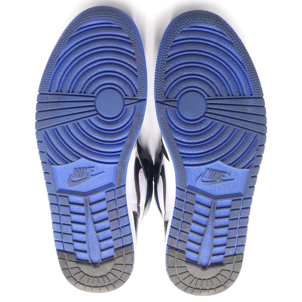 NIKE(ナイキ) AIR JORDAN1 RETRO HIGH OG ROYAL TOE 555088-041 エア ジョーダン1 レトロ ロイヤル トゥ ハイカットスニーカー ホワイト/ブルー US10/28cm