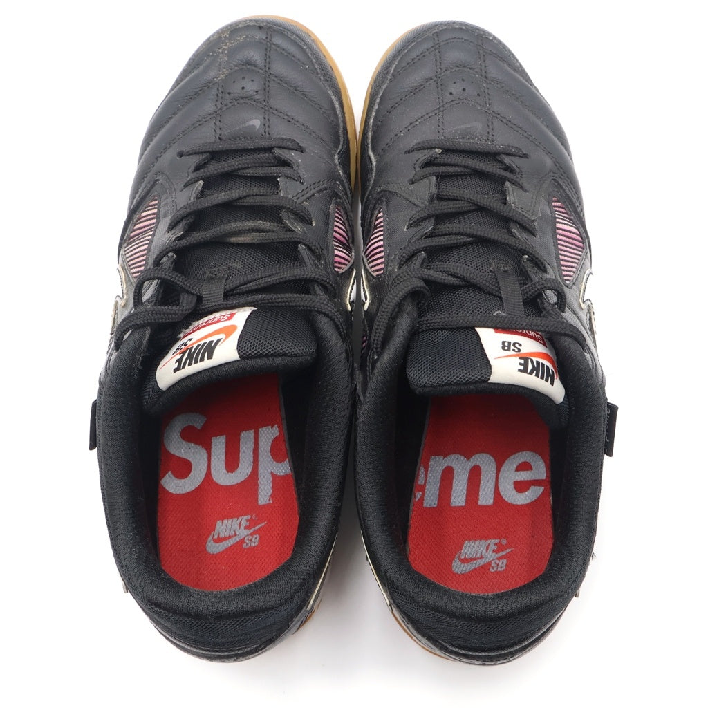 NIKE SB(ナイキエスビー) ×SUPREME LUNER GATO AR9821-001 シュプリーム ルナ ガト ローカットスニーカー ブラック/ピンク US8.5/26.5cm