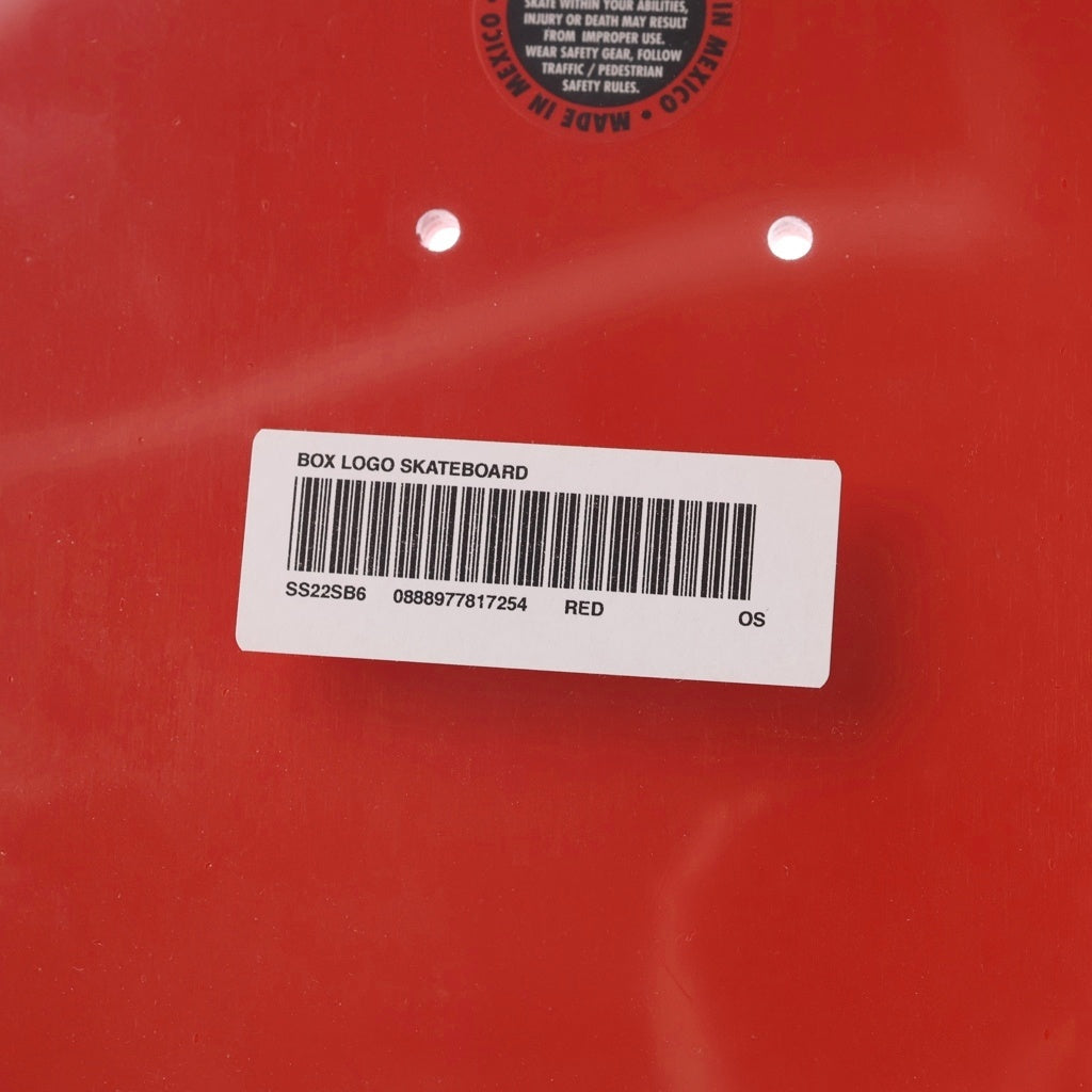SUPREME(シュプリーム) 22SS Uncut Box Logo Skateboard Deck アンカット ボックスロゴ スケートボード デッキ レッド