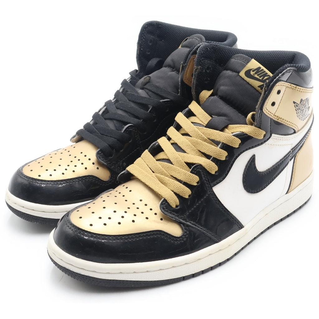 NIKE(ナイキ) AIR JORDAN 1 RETRO HIGH OG NRG GOLD TOE 861428-007 エアジョーダン1 ゴールドトゥ ハイカットスニーカー ゴールド/ブラック US8.5/26.5cm