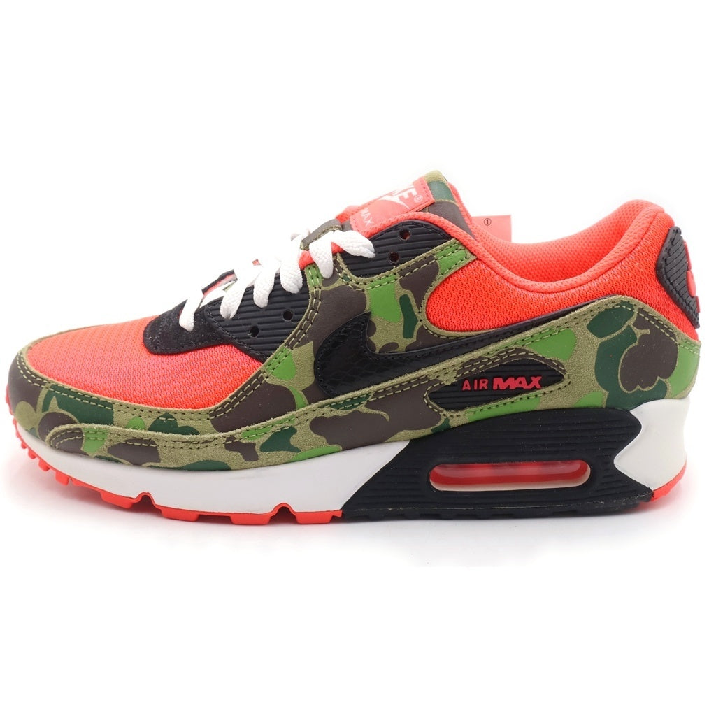 NIKE(ナイキ) ×atmos AIR MAX 90 DUCK CAMO CW6024-600 アトモス エアマックス ダックカモ ローカットスニーカー カーキ/ピンク US8.5/26.5cm