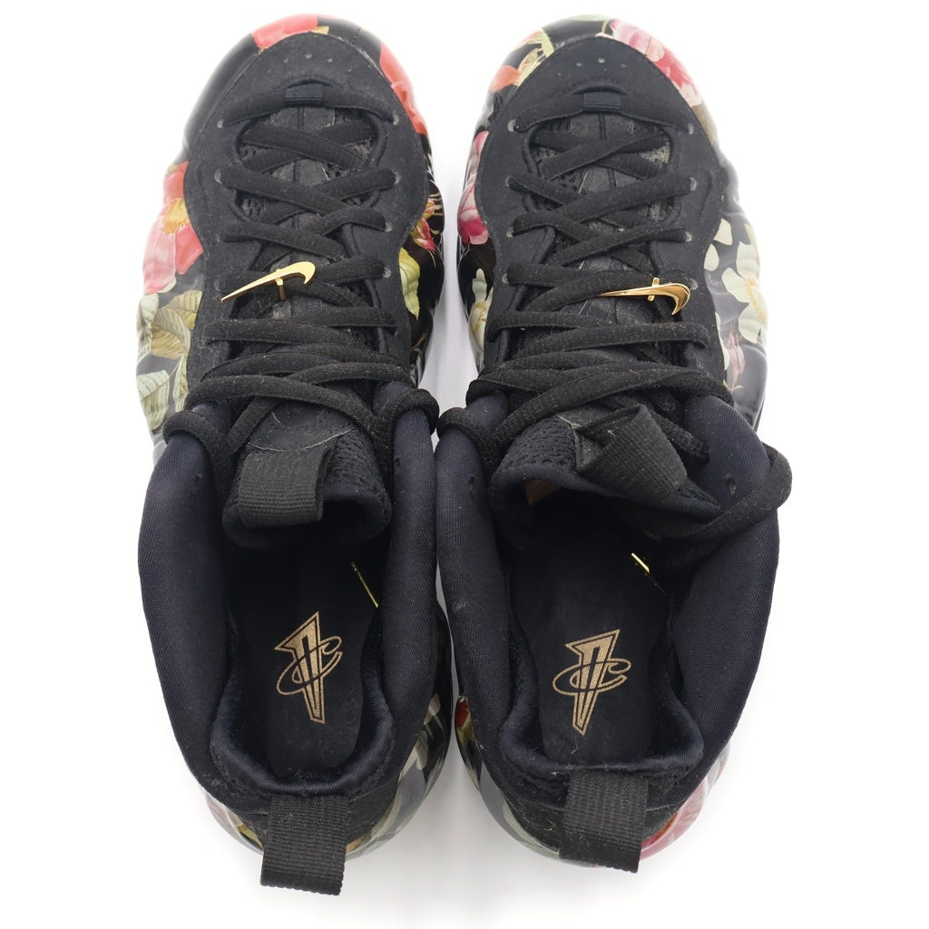 NIKE(ナイキ) AIR FOAMPOSITE ONE FLORAL 314996-012 エア フォームポジット ワン フローラル ハイカットスニーカー ブラック US8.5/26.5cm