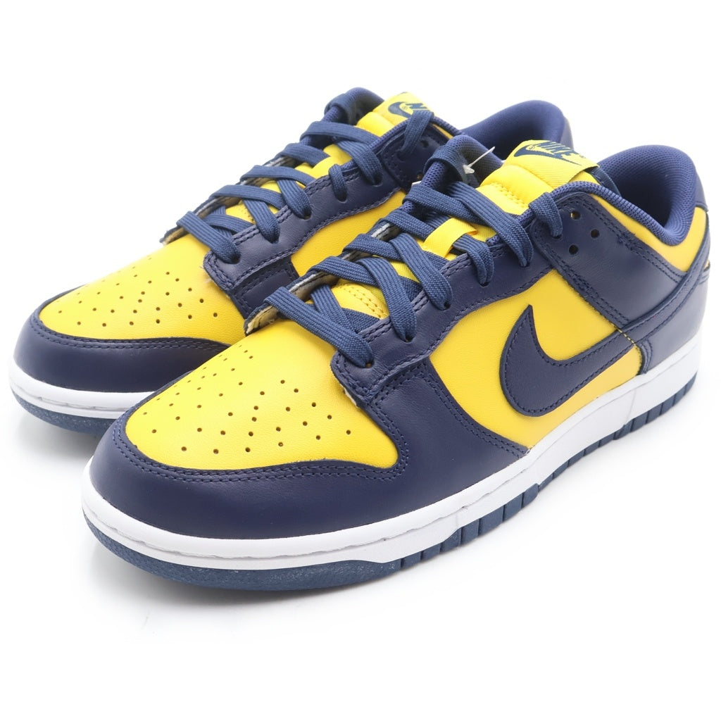 NIKE(ナイキ) DUNK LOW MICHIGAN DD1391-700 ダンク ミシガン ローカットスニーカー イエロー/ネイビー US8.5/26.5cm