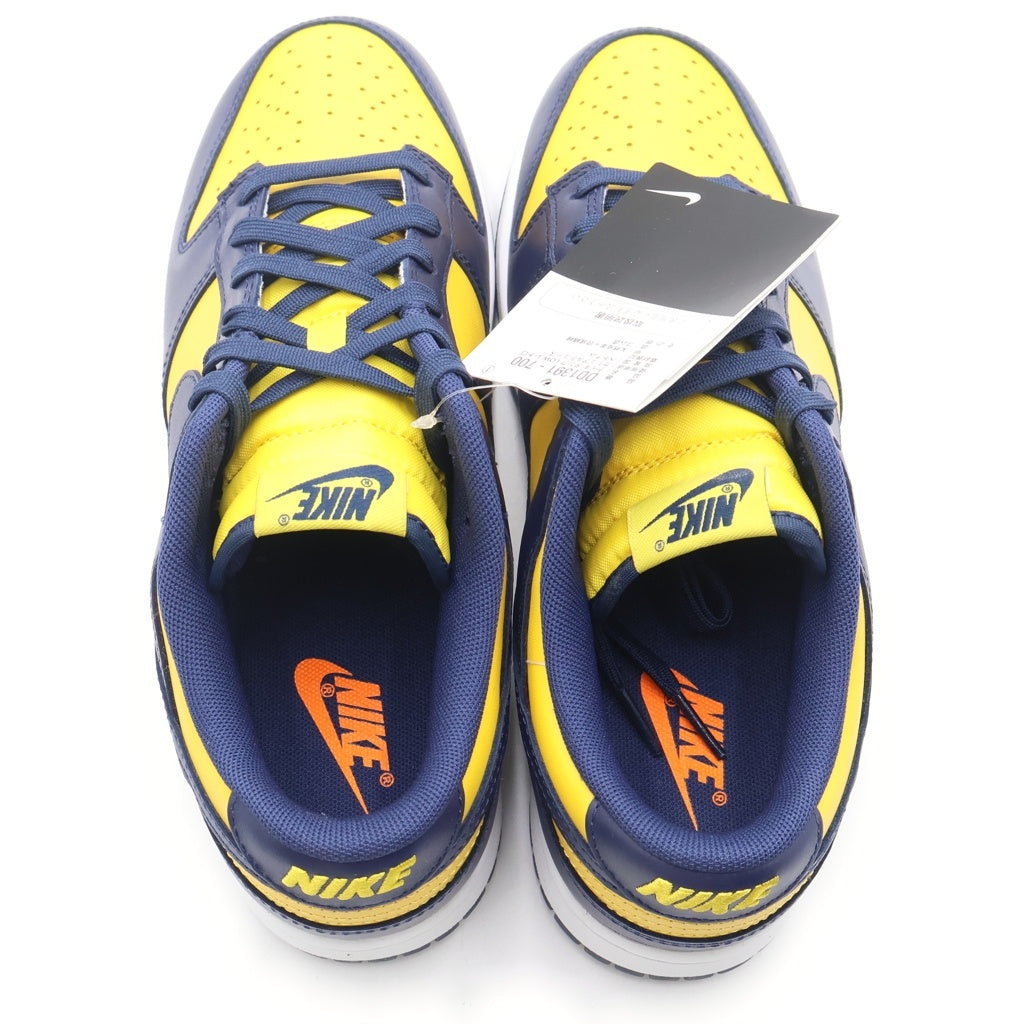 NIKE(ナイキ) DUNK LOW MICHIGAN DD1391-700 ダンク ミシガン ローカットスニーカー イエロー/ネイビー US8.5/26.5cm