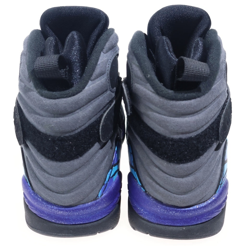 NIKE(ナイキ) 【観賞用 2015年製】 AIR JORDAN 8 RETRO AQUA 305381-025 エアジョーダン 8 レトロ ハイカットスニーカー ブラック US9/27cm